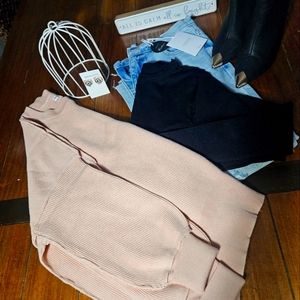 #14 sold sold Womens sweater blush pink